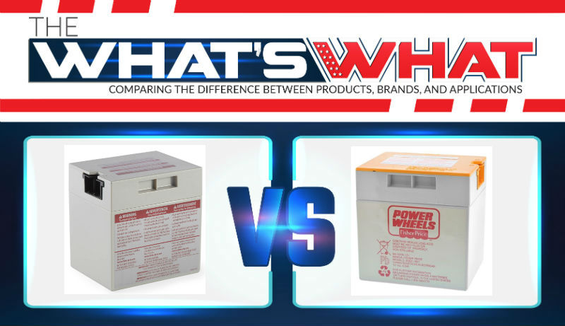 12 Volt Power wheels Gray Battery vs Orange Top Battery