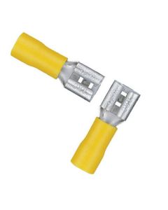 Pair of 12-10 Gauge Insulated .250 F2 Female Disconnect