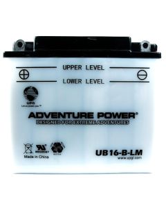 Yuasa YB16-B-CX Battery: Adventure Power UB16-B-LM 
