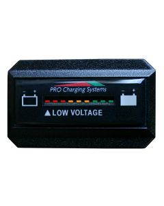 Dual Pro Battery Fuel Gauge Rectangle 2.1" BFGWOVR- 64V System