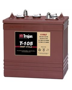 Trojan T-105 6 Volt 225Ah Deep Cycle Battery
