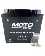 YTX14 MotoClassic Motorcycle Battery