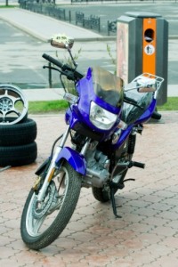 clean motorcycle