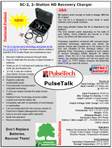 SC-2 Recovery Charger Pulse Talk 2015-08