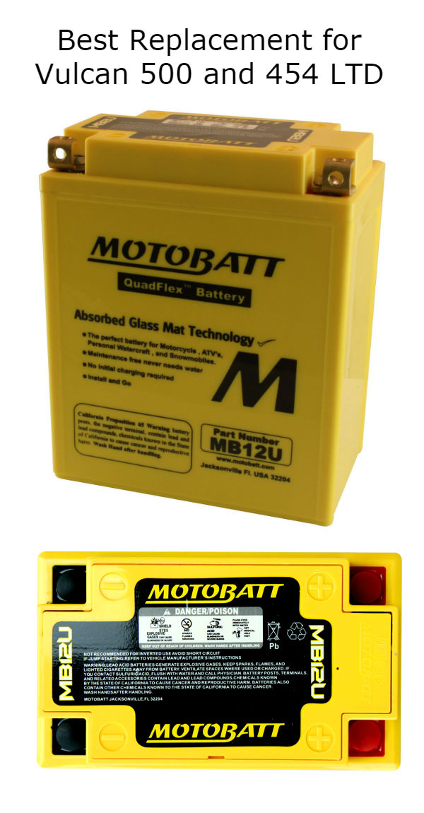 Vulcan Replacement Battery Vulcan 500 and Vulcan 454 Battery