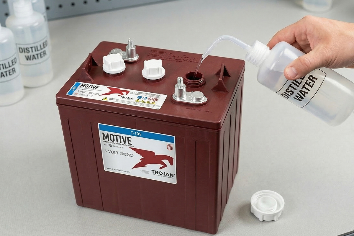 How to Put Water in a Golf Cart Battery