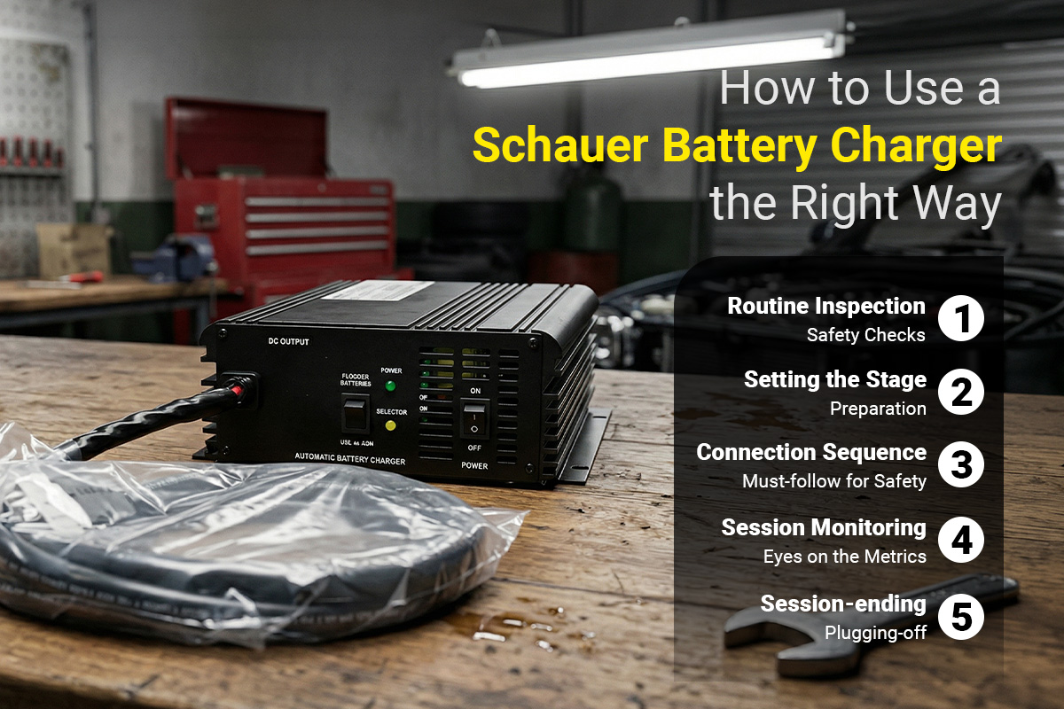 How to Use a Schauer Battery Charger