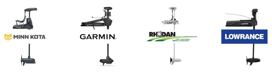 Compatible with these trolling motors: Minn Kota, Garmin, Rhodan, Lowrance