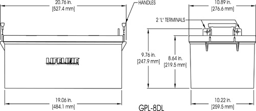GPL-8DL Marine Battery Specifications